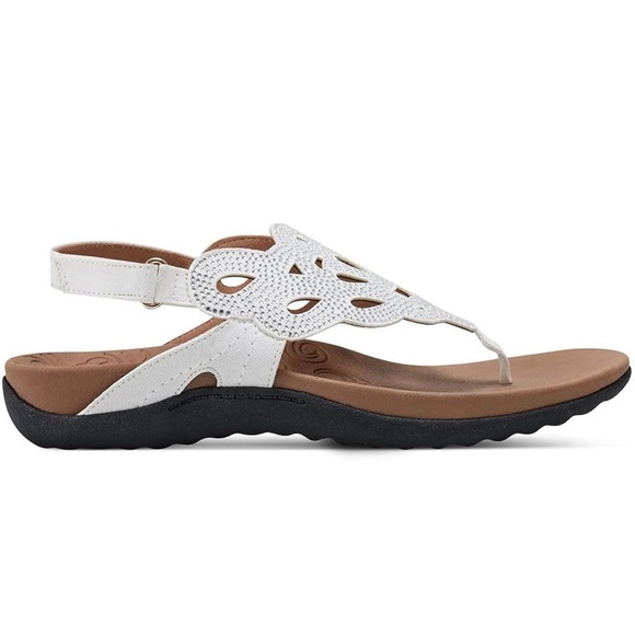 NWT Rockport White Sandals with Cutout Design 10W - Picture 3 of 8
